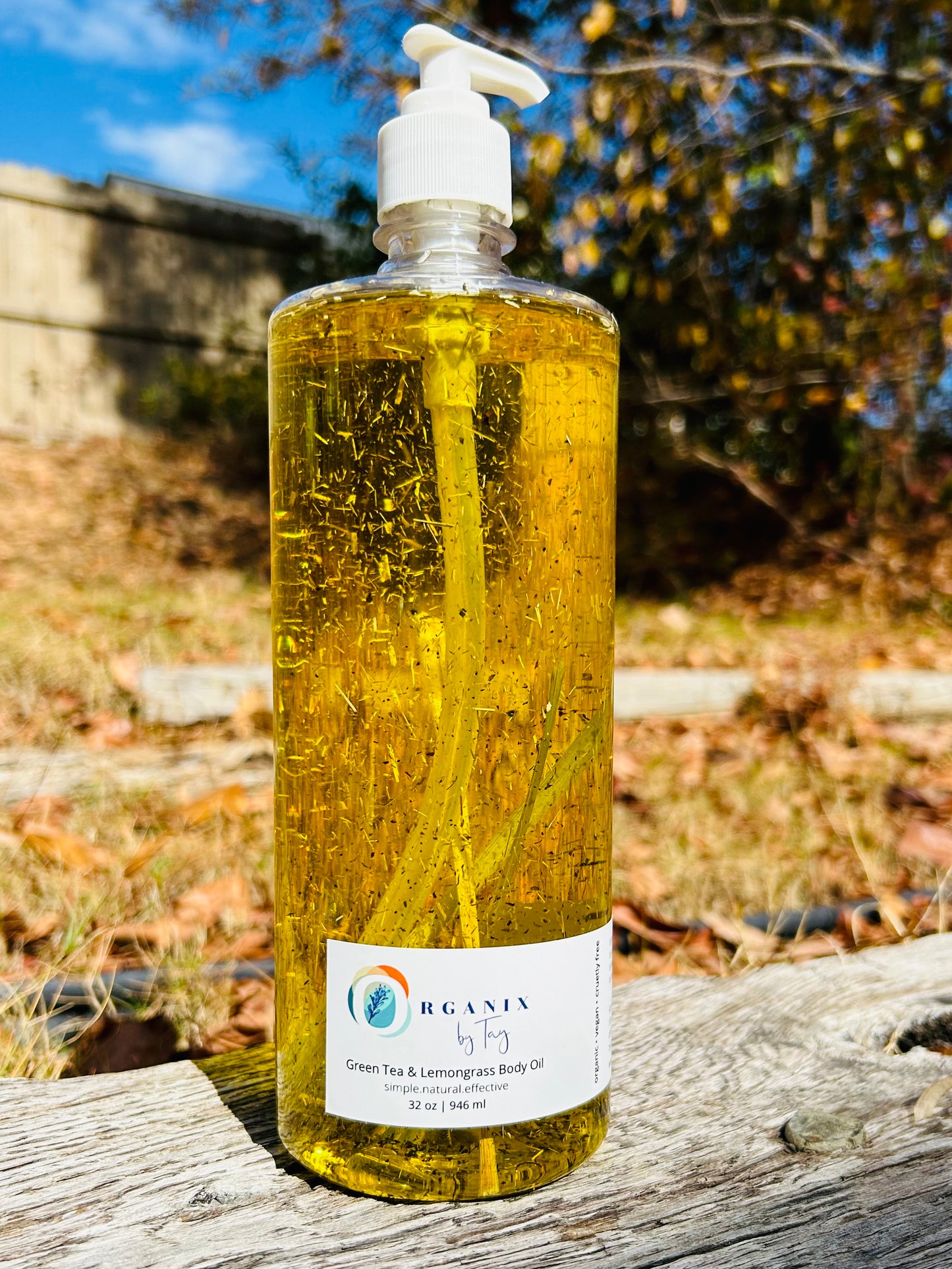 Green Tea & Lemon Grass Body Oil