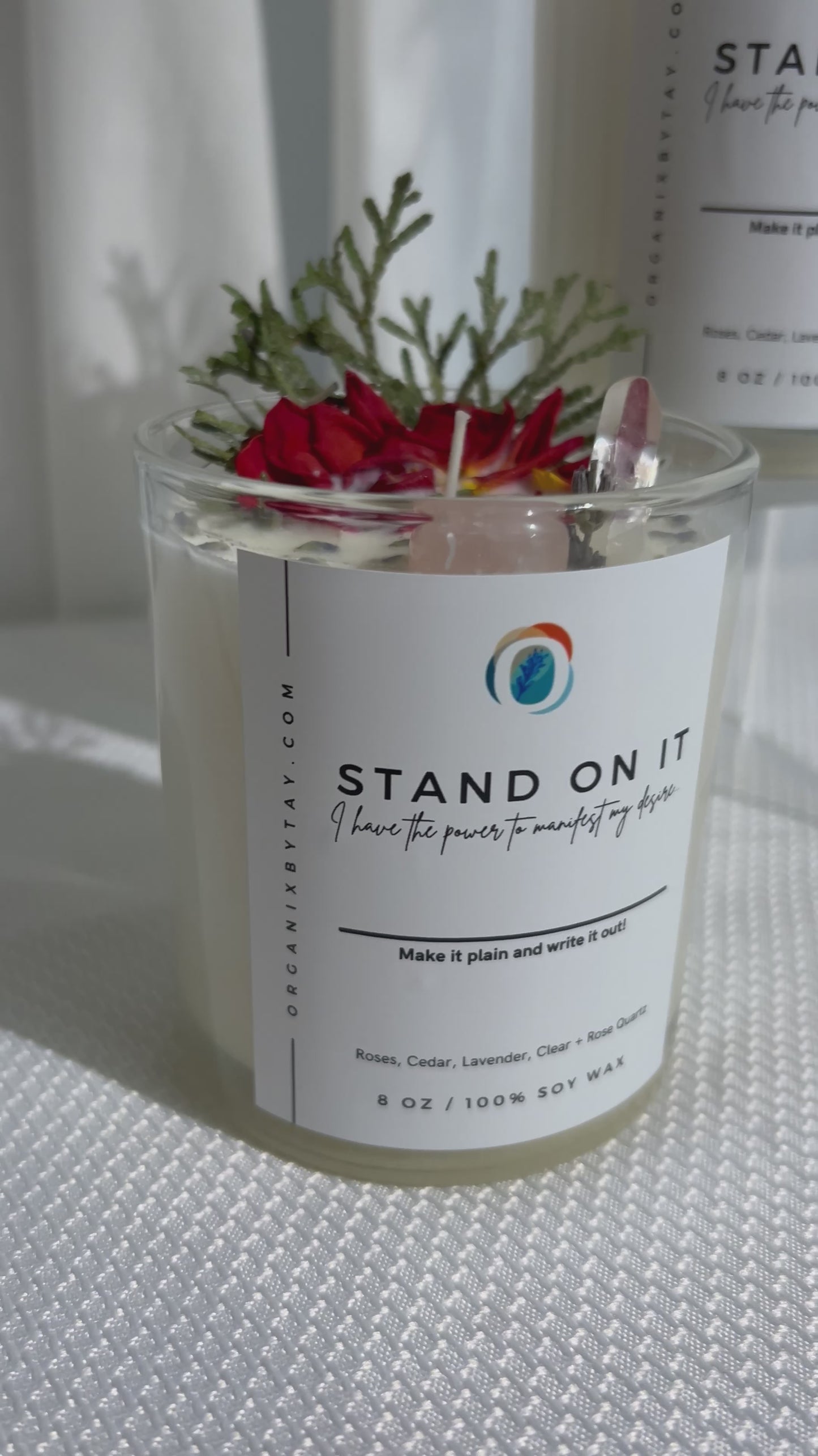 Load and play video in Gallery viewer, Stand On It Manifestation Candle