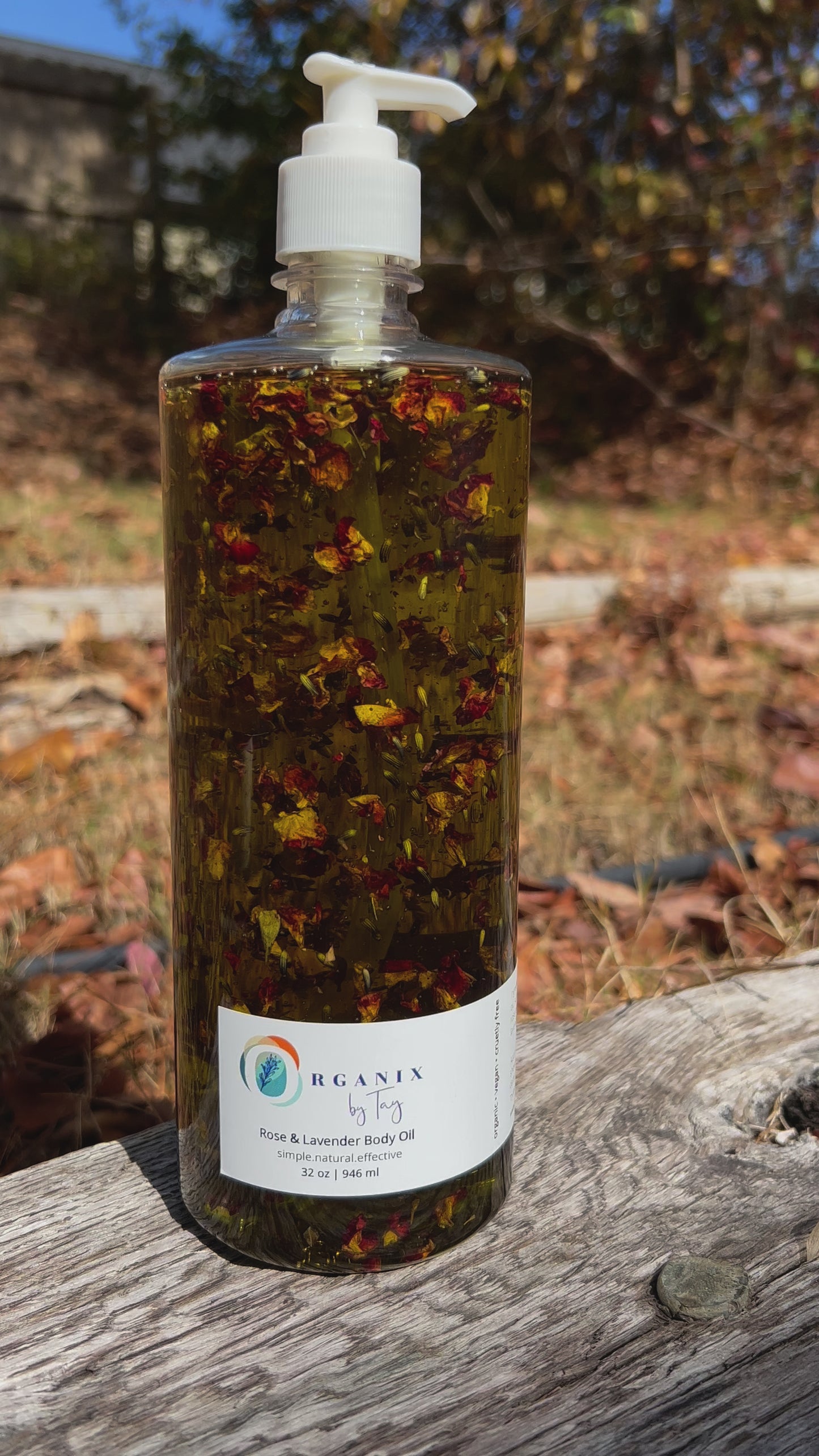 Load and play video in Gallery viewer, Rose & Lavender Body Oil