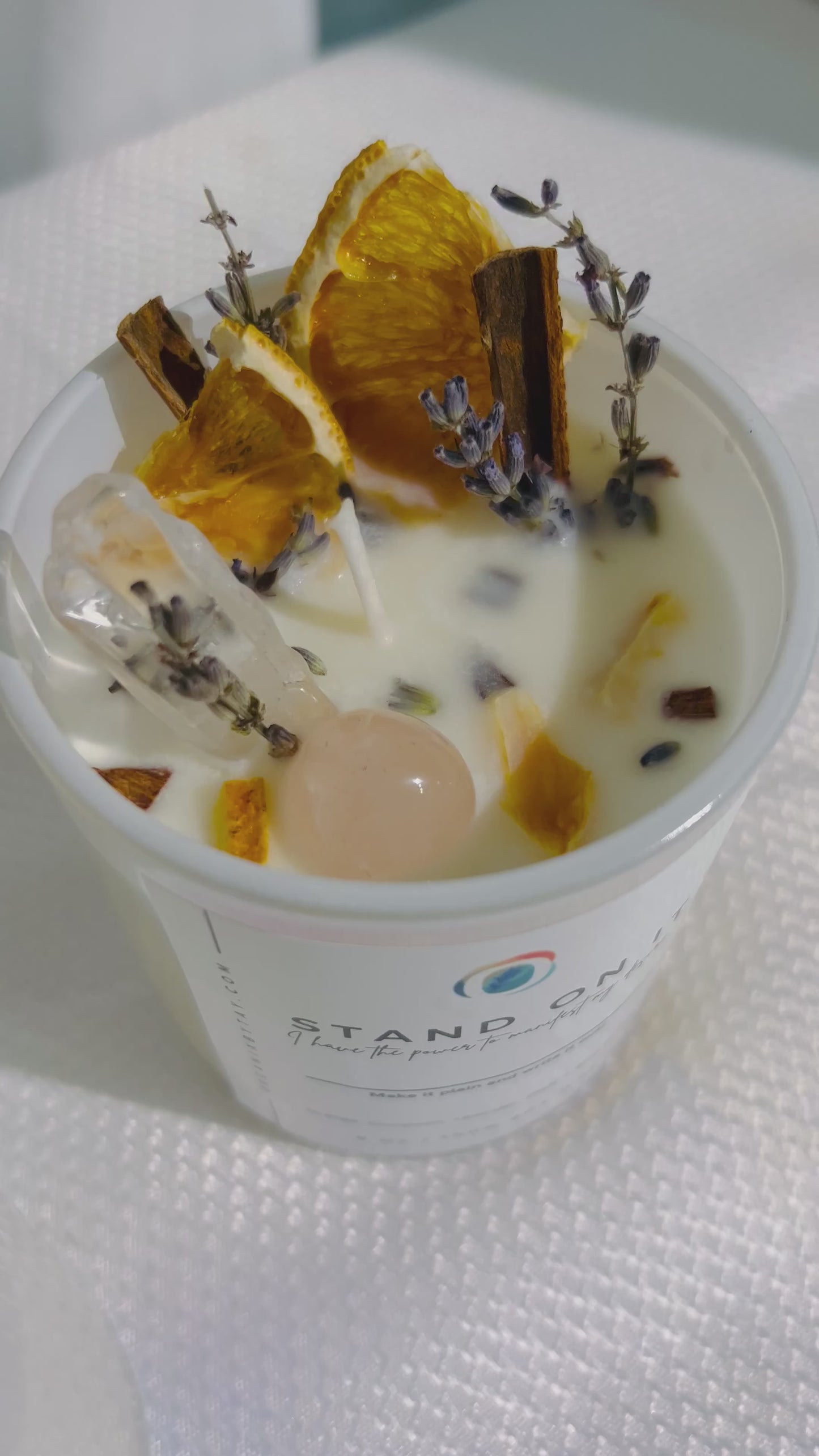 Load and play video in Gallery viewer, Stand On It Manifestation Candle