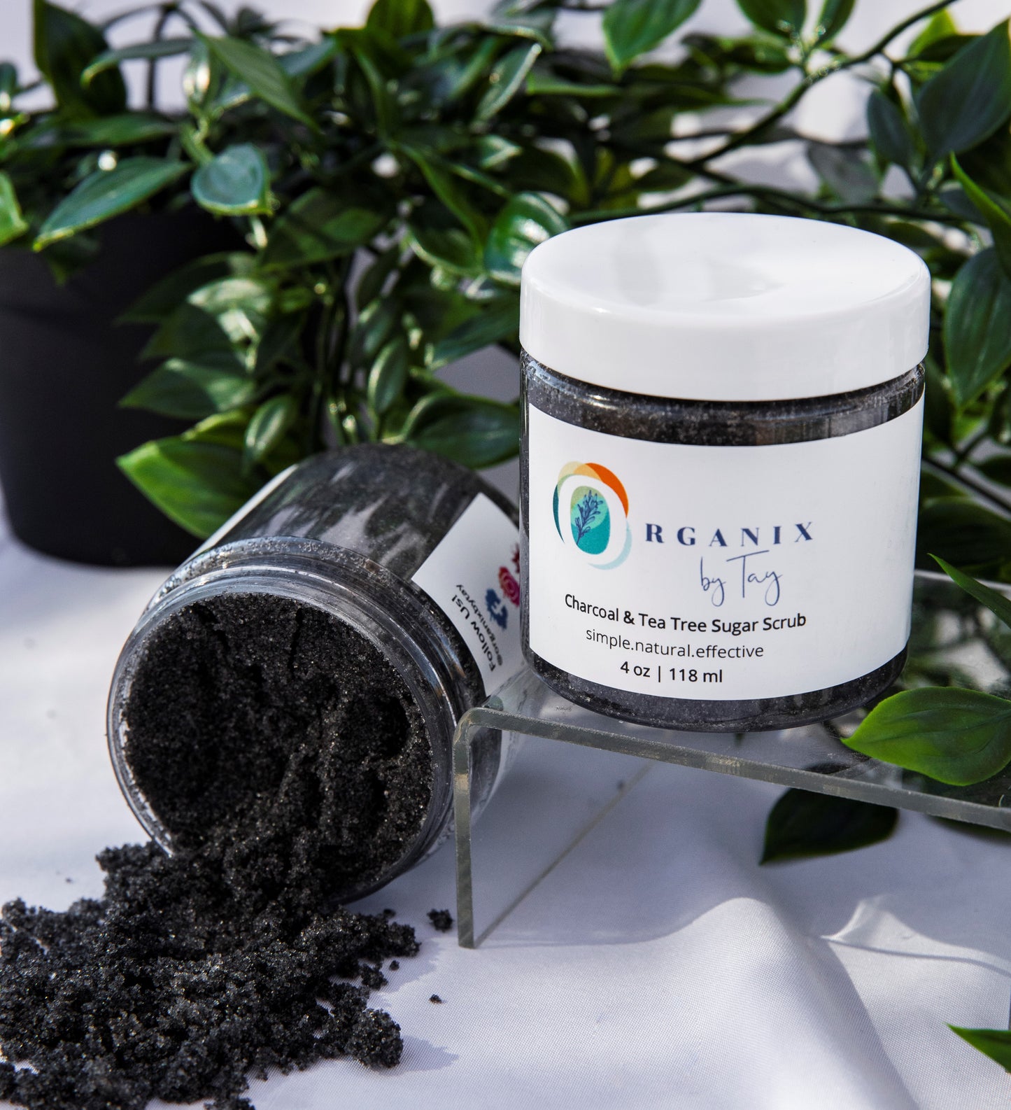 Charcoal & Tea Tree Sugar Scrub
